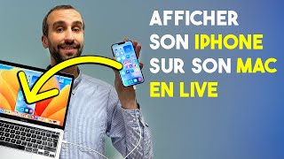 Partager lécran d’un iPhone sur un Mac [upl. by Jamille]