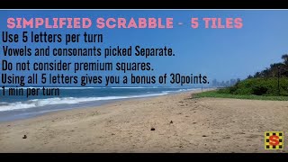 SCRABBLE TIPS AND STRATEGIES  BEGINNERS Play with 5 tiles [upl. by Harrell]