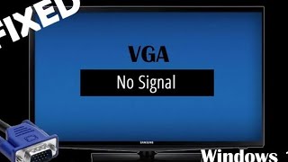 Cable Not connected or No connection on Monitor PC VGA Problem [upl. by Bick]