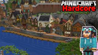 Transforming my Minecraft City Harbor in Hardcore 121 Survival [upl. by Elata]