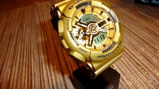 G Shock GA110GD9AER Gold Edition Unboxing and review byTheDoktor210884 [upl. by Norok]