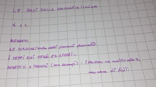 GRAMMATICA ITALIANA Aggettivi e i pronomi Numerali indefiniti interrogativi esclamativi [upl. by Laughlin]