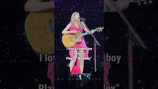 Taylor Swift Surprises Fans with London Boy Performance and Lyric Change in London N5 shorts [upl. by Guenevere]