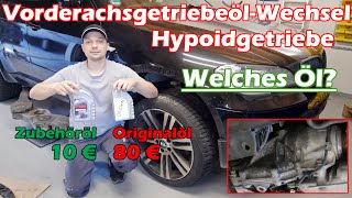 VorderachsgetriebeölWechseln Hypoidgetriebe Tellerradgetriebe BMW E70 E71 X5 X6 XDrive [upl. by Hines]