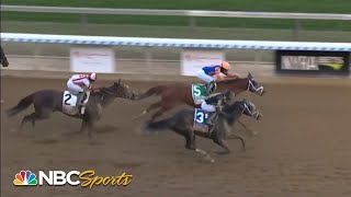 Wood Memorial 2021 ends with biggest upset in race history FULL RACE  NBC Sports [upl. by Cammie]