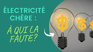 ÉLECTRICITÉ CHÈRE  À QUI LA FAUTE [upl. by Nayrda]