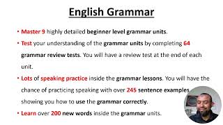 Complete English Beginners Course Grammar Vocabulary and Speaking [upl. by Ahsia]