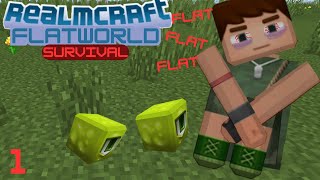 Realmcraft but I go utterly insane in a flat world  Realmcraft Flatworld Survival PART 1 [upl. by Stonwin176]