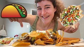 MUKBANG Nachos Tacos churros [upl. by Ruhl]