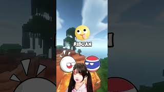 JEPANG VS THAILAND ‼️ countryballs minecraft shorts negara [upl. by Aksel]