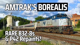 Amtraks Newest Train The Borealis With Rare Locomotives  B328WH P42 and ALC42s [upl. by Ylrae]