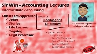 Lecture 05 Contingent LiabilityAsset Estimated Liability Intermediate Accounting [upl. by Entirb]