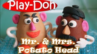 Play Doh Mr and Mrs Potato Head Toy Story 3 PlayDoh Creation [upl. by Nawor677]