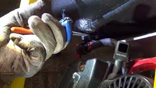 replace generator plastic tank fuel shut off valve and rubber bushing [upl. by Inal]