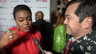 Tatyana Ali Carpet Interview at Divas Simply Singing 2023 [upl. by Jaclin]