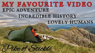 SOLO BACKPACKING  A Neolithic Axe Factory  Pike of Stickle LAKE DISTRICT UK Mountain Wild Camping [upl. by Robbert]