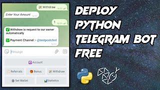 How To Deploy Python Telegram Bot  Deploy Python Telegram Bot On Pythonanywhere [upl. by Yeorgi158]