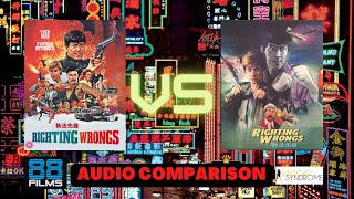 Righting Wrongs1986 BluRay Audio comparison between 88 Films amp Vinegar Syndrome [upl. by Woothen]