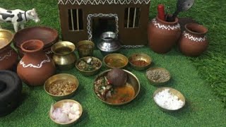 ಉಪ್ಸಾರು ಮುದ್ದೆ Upsaru mudde Gowdas miniature asmr cookingrecipevillage foodytshortsshorts [upl. by Indira]