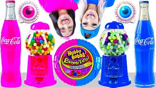 ASMR PINK FOOD VS BLUE FOOD CHALLENGE CANDY MUKBANG BY SWEEDEE [upl. by Karole699]