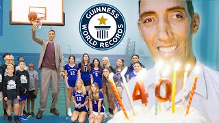 Worlds Tallest Man Celebrates 40th Birthday  Guinness World Records [upl. by Olatha]