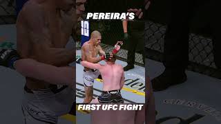 Alex Pereiras FLYING KNEE UFC Debut [upl. by Narak942]