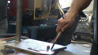 Hard Soldering copper to steel [upl. by Adiam930]