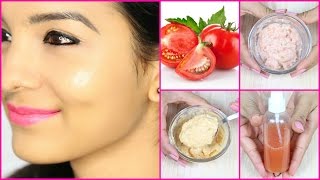 Skin Brightening Tomato Facial  Get Fair Glowing Spotless Skin in 7days  Anaysa [upl. by Oiramat508]