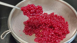 How to make beetroot caviar  pearls  easy vegetable caviar [upl. by Nauwtna]