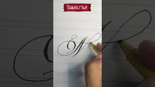 Letter quotMquot Fancy Calligraphy  Worlds Best Writing calligraphy writing styling [upl. by Nonnag]