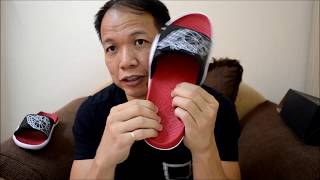 Jordan Hydro 7 Slides WhiteBlackGym Red [upl. by Delp]