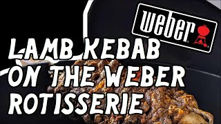 We made NEXT LEVEL lamb kebabs with the Weber rotisserie attachment [upl. by Gehman]