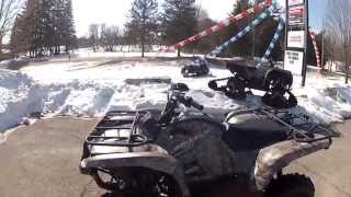 2015 Yamaha Grizzly 700 EPS Walkaround [upl. by Muriah437]