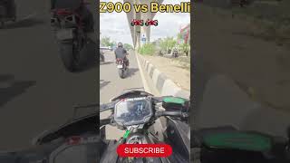 benelli 600i vs z900 drag race shorts kawasaki benelli [upl. by Beyer]