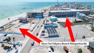 Margaritaville Fort Myers Beach Progress Update April 22nd 2023 [upl. by Huesman]