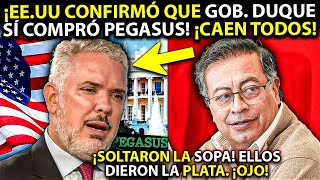 🚨 EEUU CONFIRMÓ que Gob Duque sí COMPRÓ PEGASUS ¡CORREEN Ellos pusieron la plata [upl. by Ruphina]