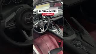 Mazda Miata MX5 startup sound [upl. by Retsevlys]