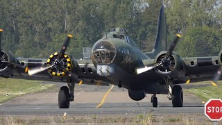 Boeing B17 Flying Fortress flight during an Airshow [upl. by Nylaras]