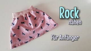 Rock Nähanleitung  Für Anfänger  OHNE Schnittmuster  Nähtinchen [upl. by Siuol]