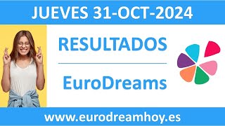 Resultado del sorteo EuroDreams del jueves 31 de octubre de 2024 [upl. by Romilda]