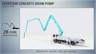 ZRboom Unfolding  Everdigm Concrete Pumps [upl. by Shari672]