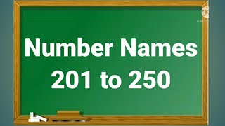 Number Names 201 to 250Number With Spelling 201 to 250Counting Numbers [upl. by Oira256]