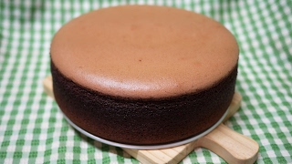 簡單 做 可可 巧克力 棉花 蛋糕 easy to make cocoa cotton cake 含 脫模 使用 燙麵 水浴 法 soft chocolate chiffon cake 烘王A 烤箱 [upl. by Pauline]