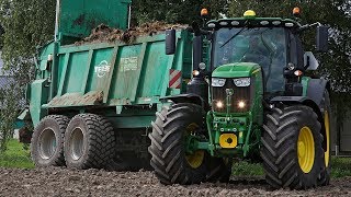 NEW John Deere 6250R amp Tebbe in action  Muck spreading [upl. by Mungo525]