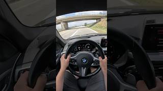 BMW G31 530d Touring 100200 kmh acceleration on Autobahn bmw acceleration shorts [upl. by Ellehcram]