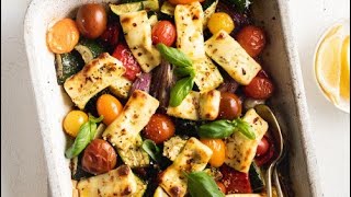 Mediterranean Vege amp Haloumi Tray Bake [upl. by Blaze]