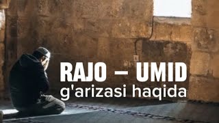 Rajo  umid garizasi haqida [upl. by Jaclyn227]