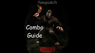 Terrordrome Reign of The Legends pecks Combo Guide of Sasquatch PC [upl. by Farrah]