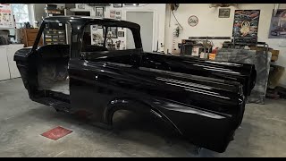 Update Rickys Unibody Ford Truck Mounting Body to Frame 10 18 24 [upl. by Sairacaz]