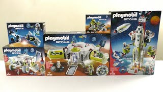 Unboxing Playmobil  La mission spatiale sur Mars 2018 – 9487 9488 9489 9490 9491 [upl. by Recnal]